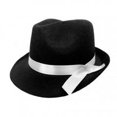 Dekor gengszter kalap - Fekete Férfi kalap, sapka